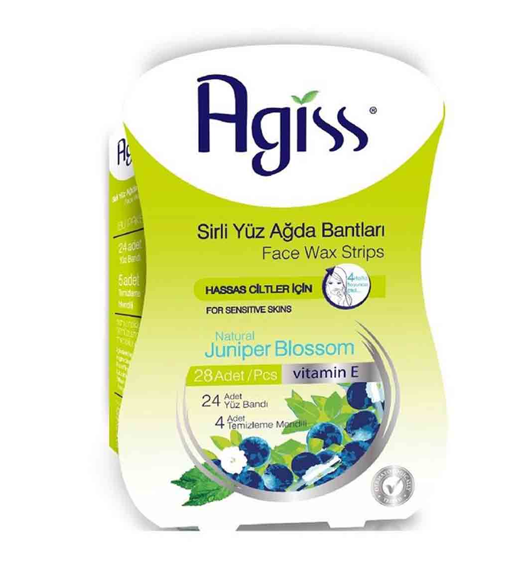 نوار موم صورت مناسب پوست های حساس آگیس 24 عددی