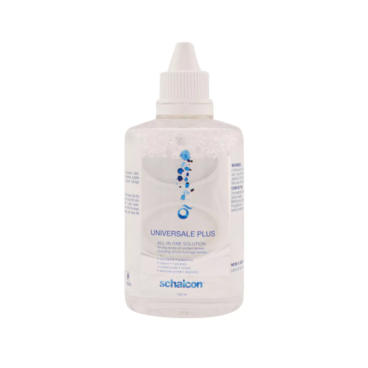 محلول استریل لنز تماسی نرم یونیورسال پلاس 150 میلی لیتری