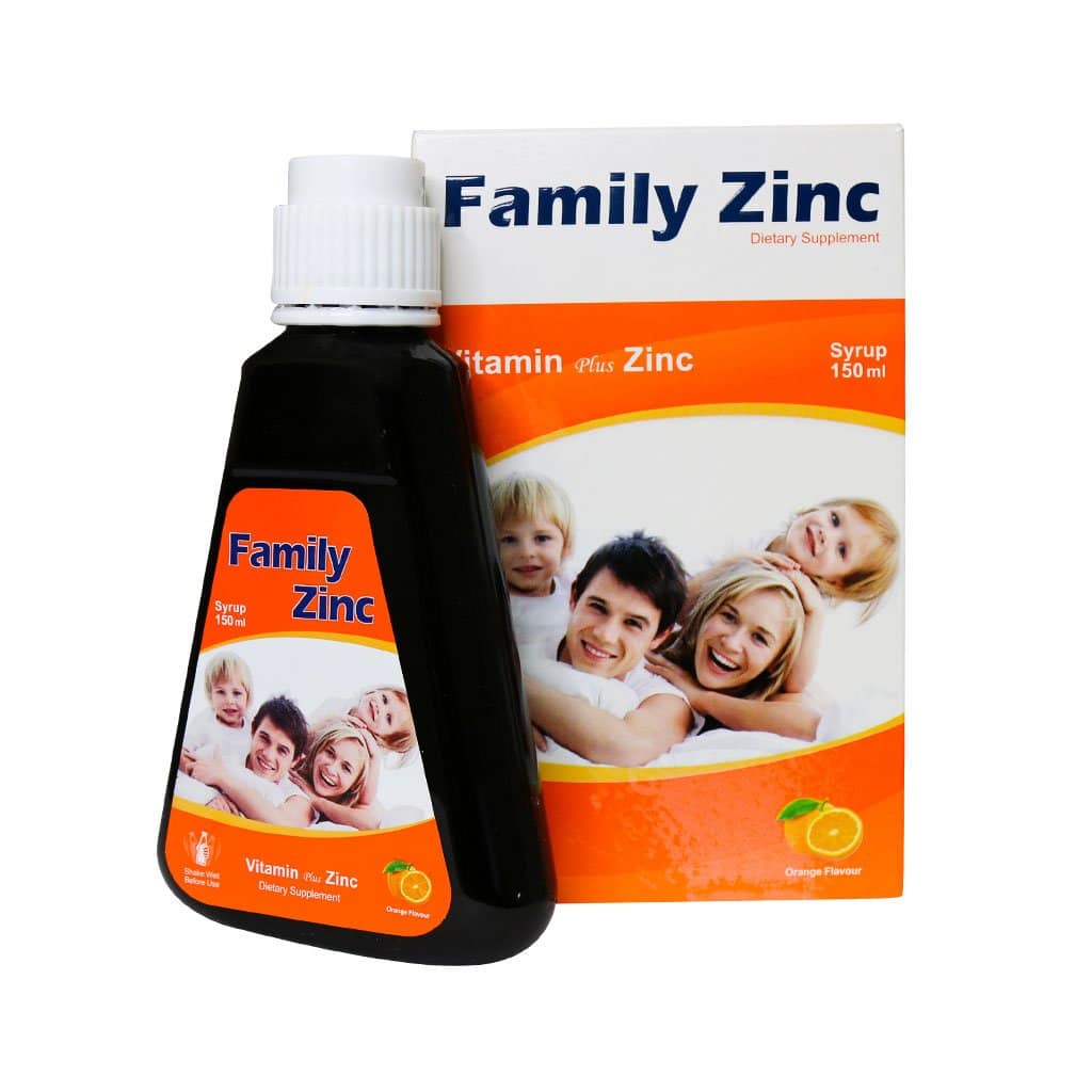 شربت فامیلی زینک هگمتان داروی غرب 150 میلی لیتری