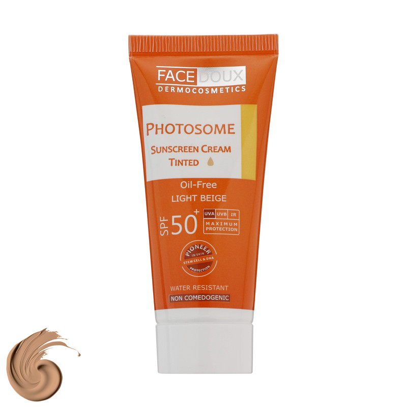 کرم ضد آفتاب بی رنگ پوست چرب فاقد چربی مدل Photosome با SPF50 فیس دوکس 40 میلی لیتری
