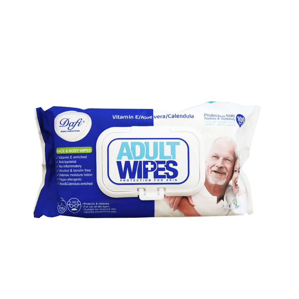 دستمال مرطوب بزرگسالان دافی 100 عددی