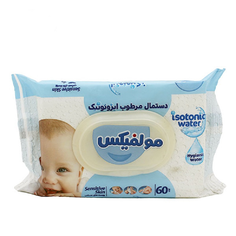 دستمال مرطوب کودک پوست حساس مولفیکس 20 عددی