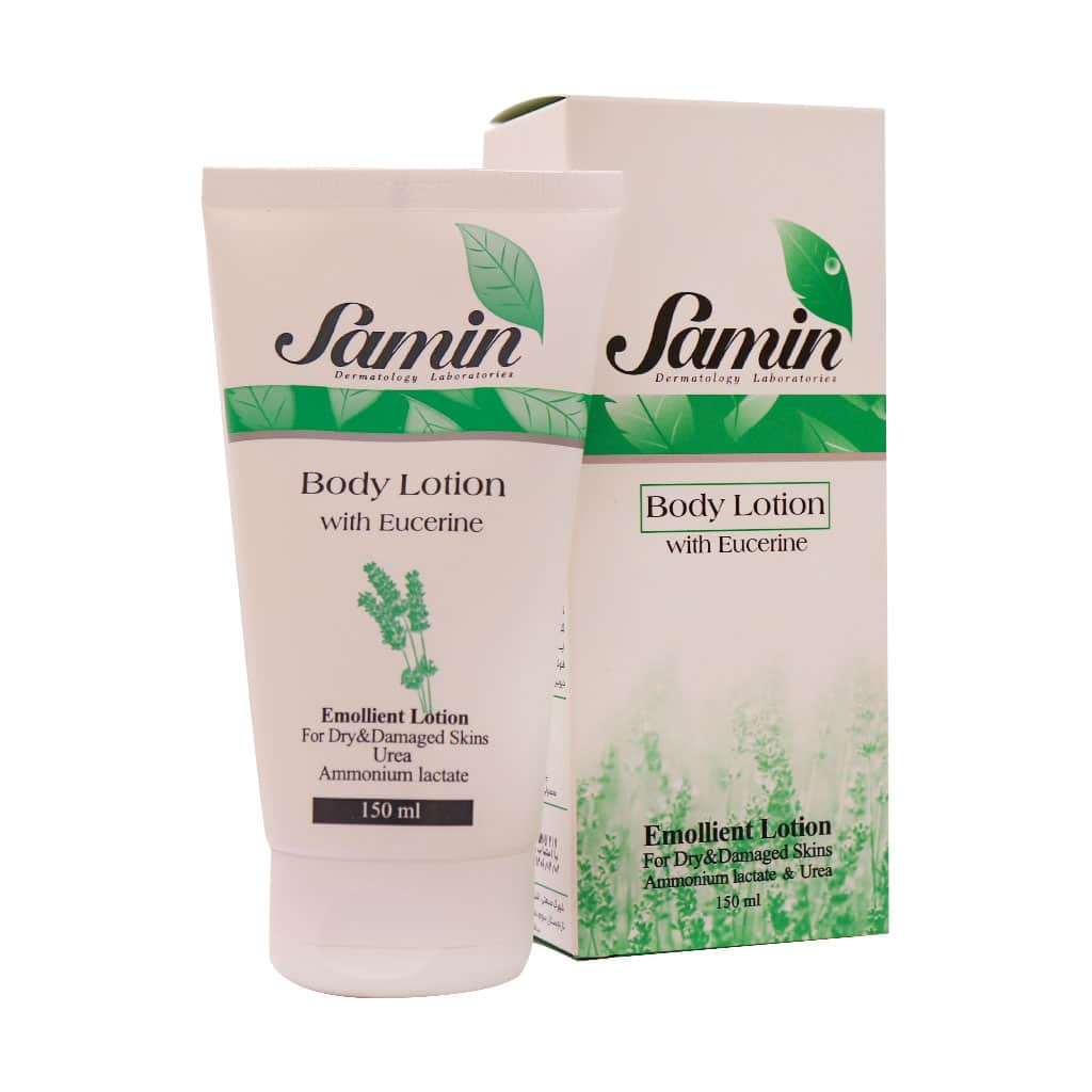 لوسیون بدن پوست خشک و آسیب دیده حاوی اوسرین ثمین 150 میلی لیتری