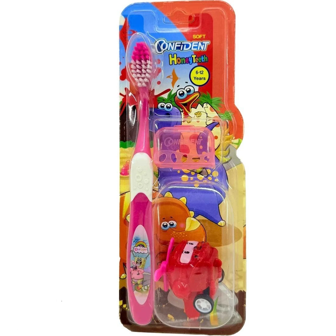 مسواک کودک برس متوسط مدل Honey Teeth gift کانفیدنت