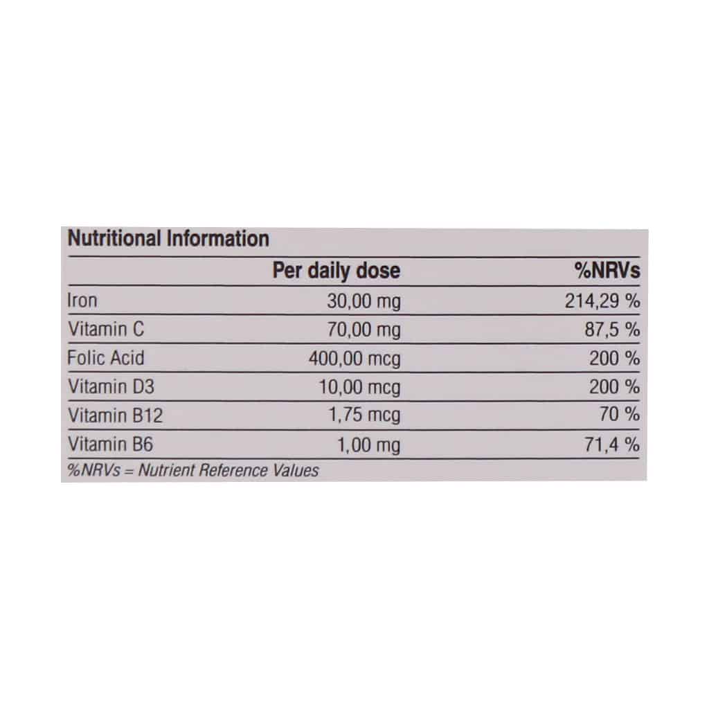 کپسول سیدرال فولیک اسید 30 عددی