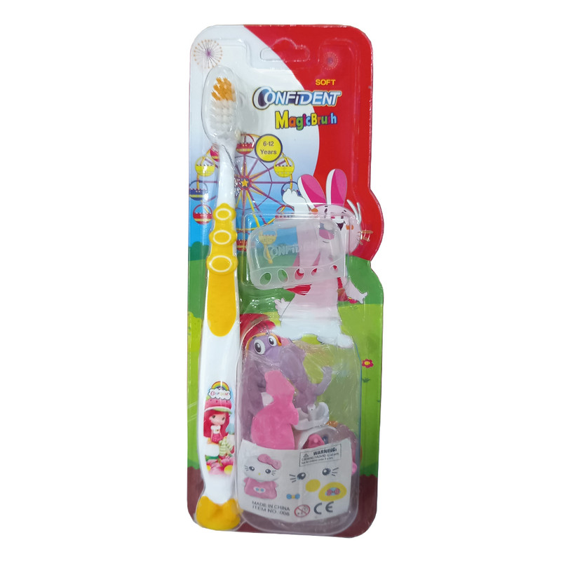 مسواک کودک برس نرم مدل magic brush gift کانفیدنت