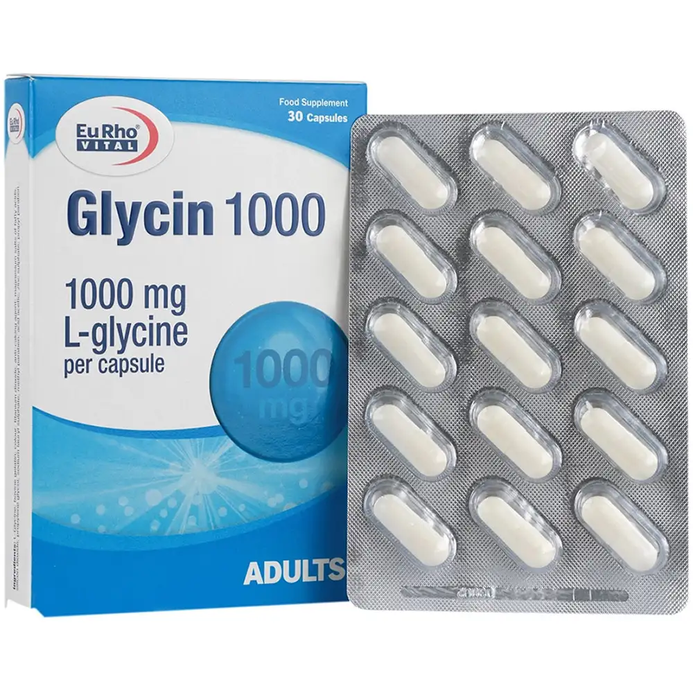 قرص گلايسين 1000 میلی‌گرم یوروویتال 60 عددی