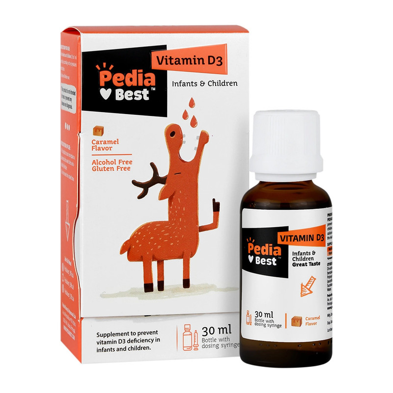 قطره ویتامین D3 1000 میلی‌گرم پدیابست 30 میلی‌لیتر