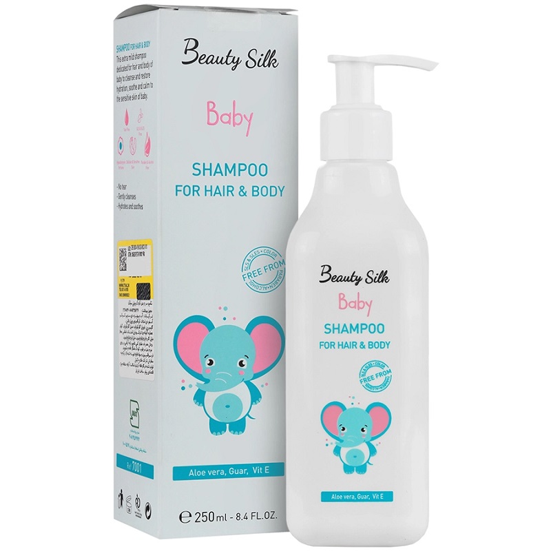 شامپو مو و بدن کودک بیوتی سیلک 250 میلی لیتری