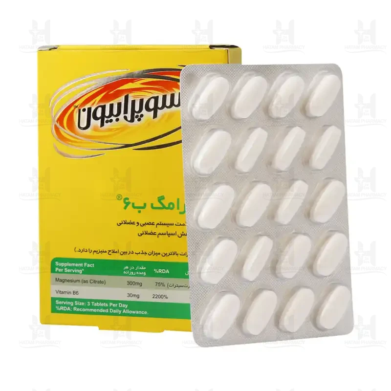 قرص سیترامگ B6 سوپرابیون 60 عددی