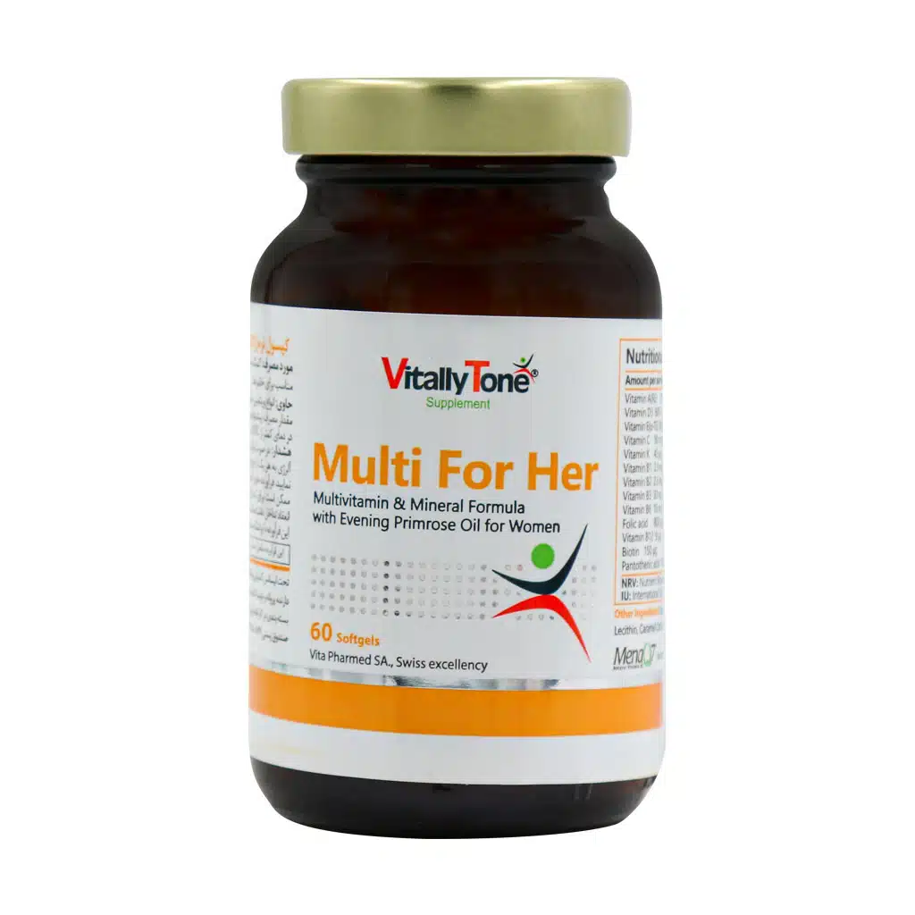 سافت ژل مولتی فور هر ویتالی تون 60 عددی