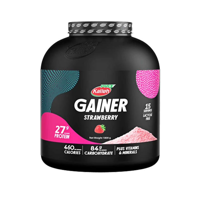 پودر گینر 1800 گرمی توت فرنگی کاله