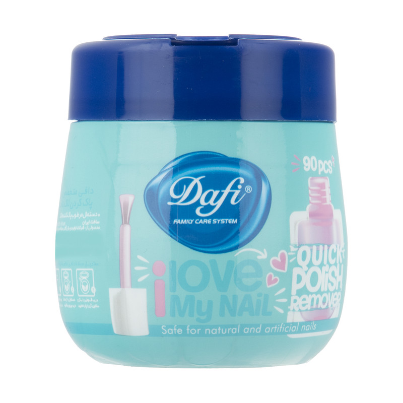 دستمال مرطوب پاک کننده لاک ناخن دافی 90 عددی