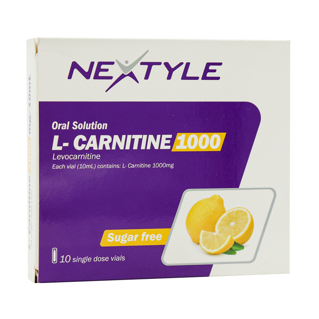 ویال خوراکی ال کارنتین 1000 نکستايل 10 عددی