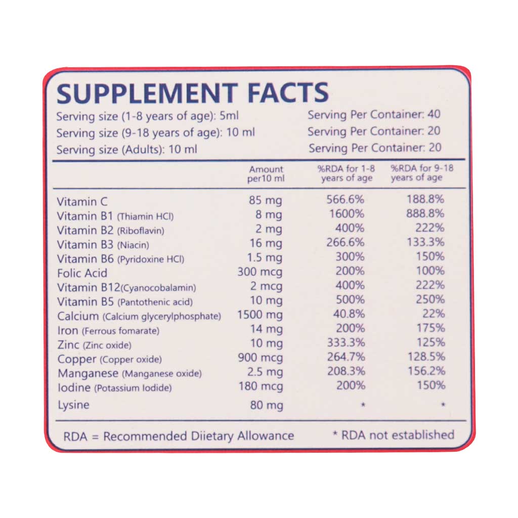 شربت سیموگلوبین سیمرغ دارو 240 میلی لیتری