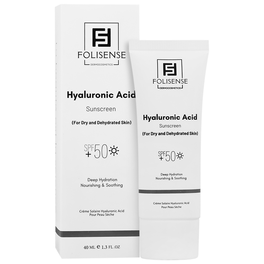کرم ضد آفتاب فولی سنس SPF 50 حاوی هیالورونیک اسید برای پوست های خشک