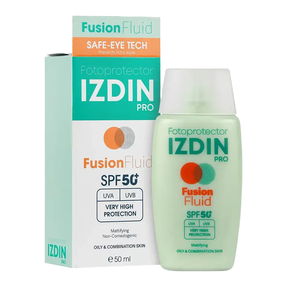 فلویید ضد آفتاب ایزدین برای پوست چرب (مات‌کننده)