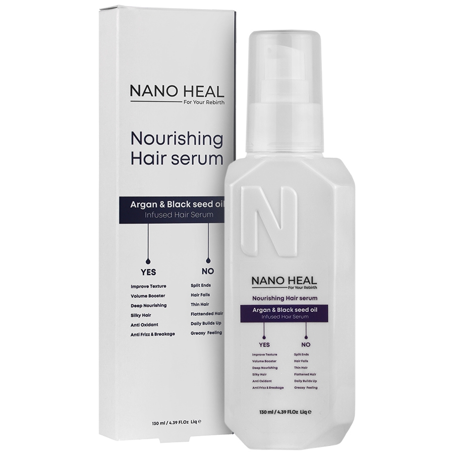 سرم مو نانوهیل حاوی روغن آرگان و سیاه دانه و ویتامین E