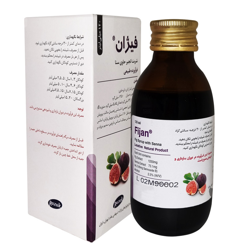 شربت فیژان رازک 120 میلی لیتری
