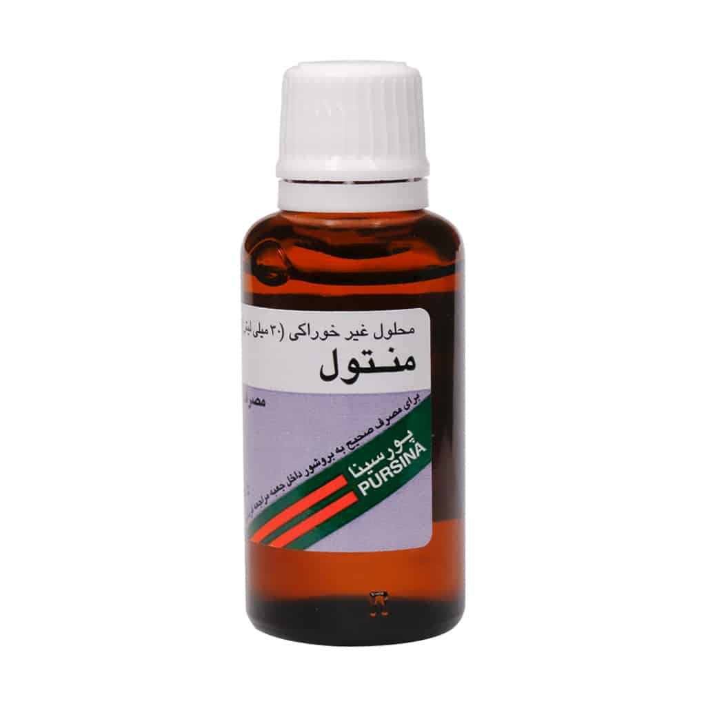 محلول غیر خوراکی منتول پورسینا 30 میلی لیتری