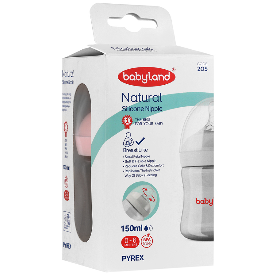 شیر خوری پیرکس نچرال بی بی لند 205