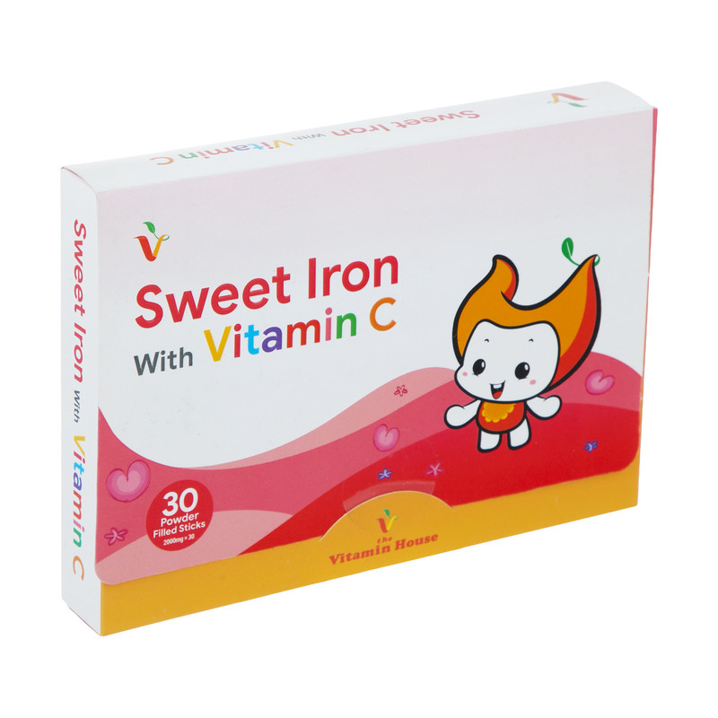 پودر سوییت آیرون با ویتامین C ویتامین هاوس 30 عددی