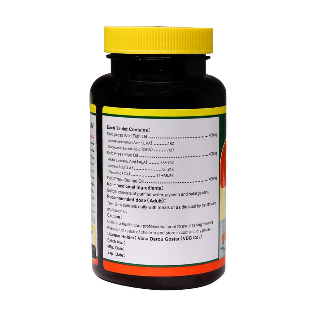 سافت ژل امگا 3 - 6 - 9 وانا پیور نورم لایف 60 عددی