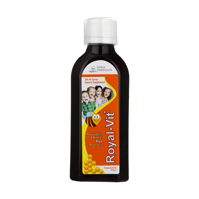 شربت مولتی ویتامین مینرال و رویال ژلی رویال ویت رها 200 میلی لیتری