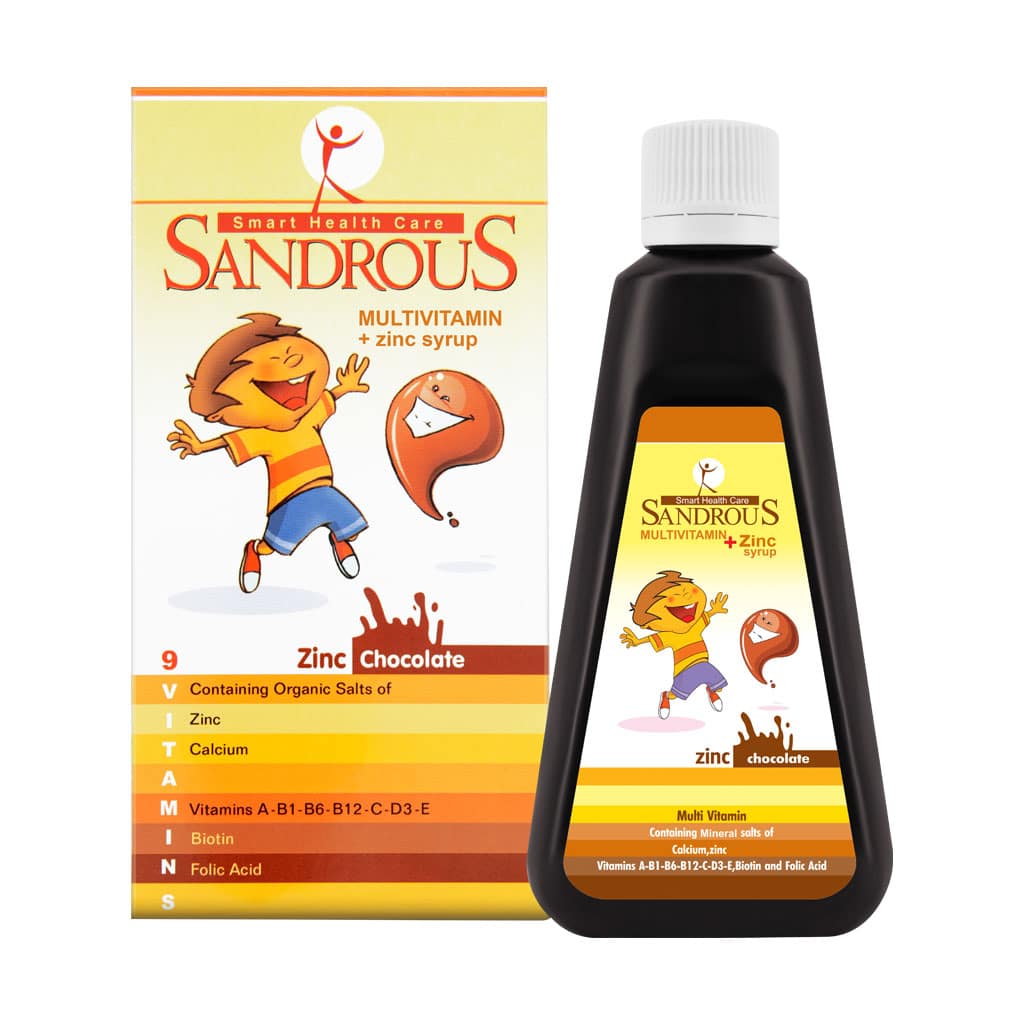 شربت زینک کودکان سندروس 200 میلی لیتری