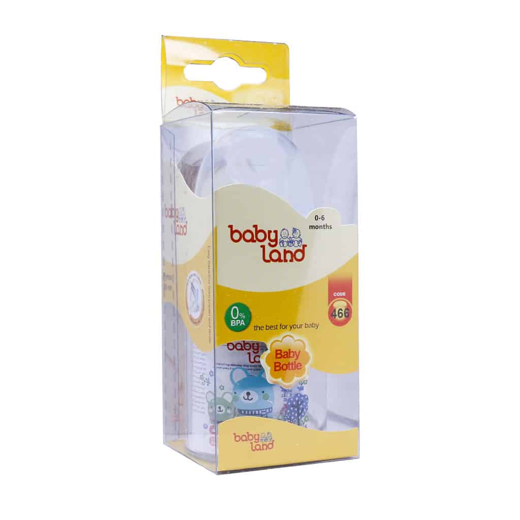 شیشه شیر پیرکس عریض بی بی لند 60 میلی لیتری کد 466