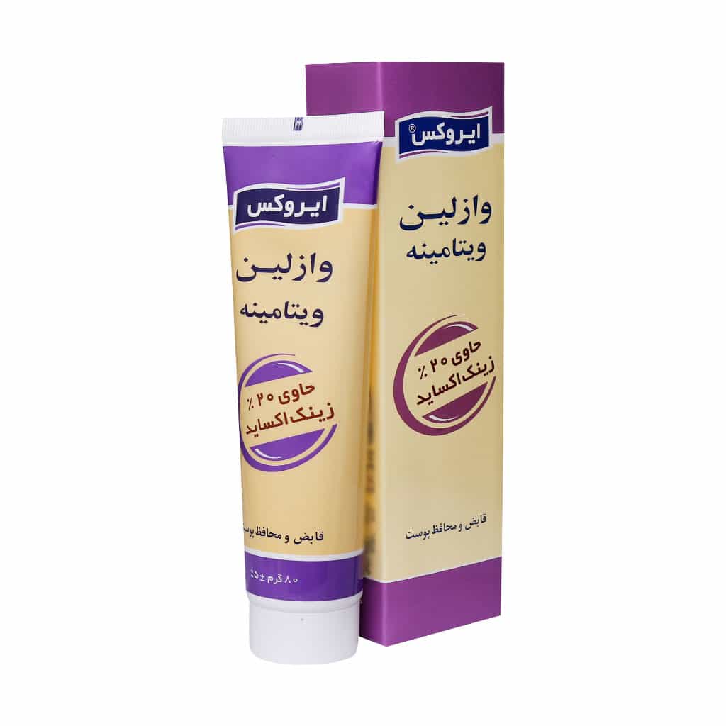کرم وازلین حاوی زینک اکساید ایروکس 80 گرمی