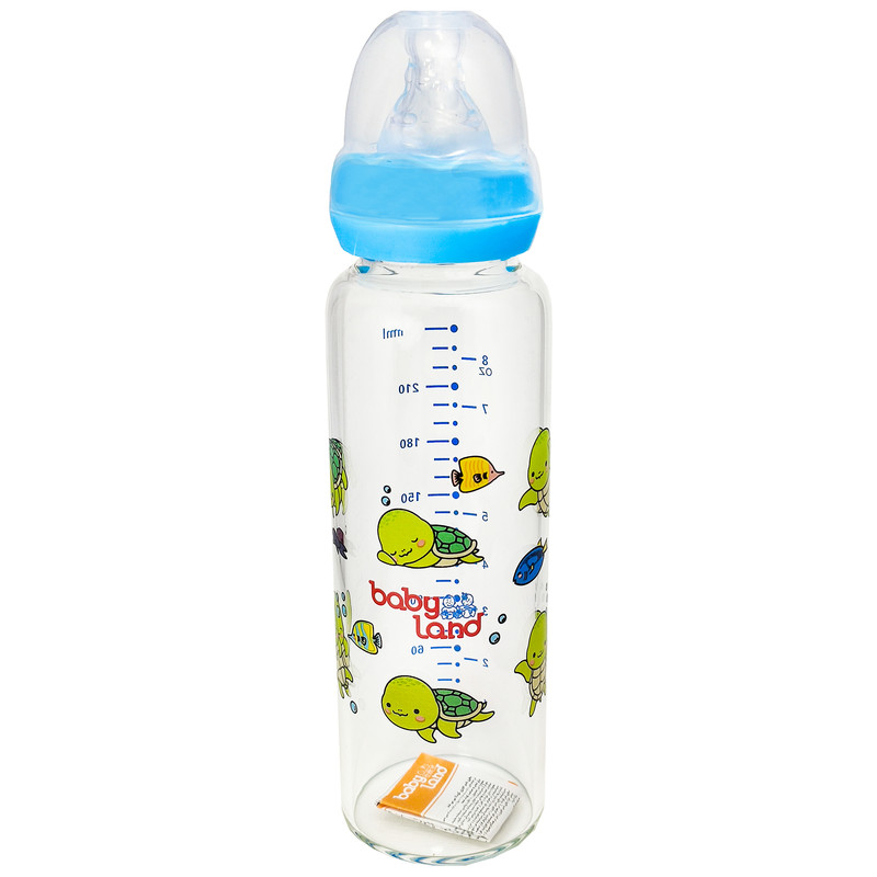 شیشه شیر پیرکس ارتودنسی بی بی لند 240 میلی لیتری کد 471