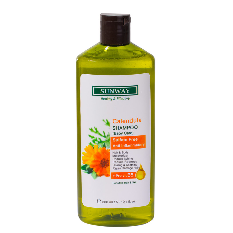 شامپو سر و بدن کودک حاوی عصاره کالاندولا سان وی 300 میلی لیتری