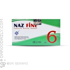سر سوزن قلم انسولین 6 میلی متری ناز فاین 25 عددی