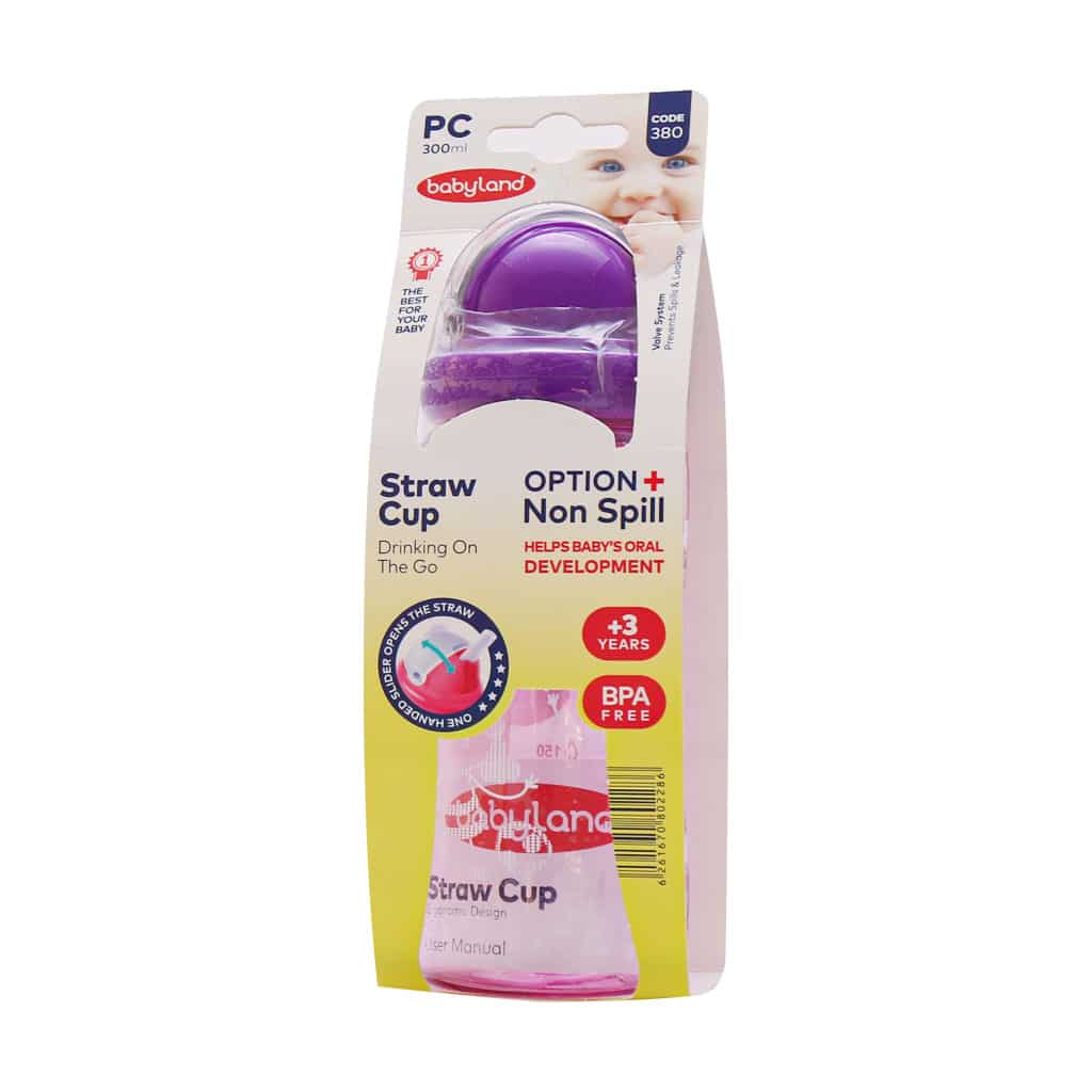 قمقمه نی دار کودک بی بی لند 300 میلی لیتری کد 380