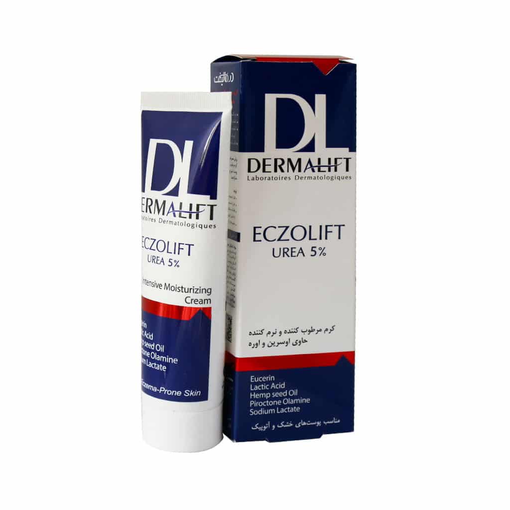کرم مرطوب کننده پوست خشک 5 درصد اوره مدل Eczolift درمالیفت 75 میلی لیتری